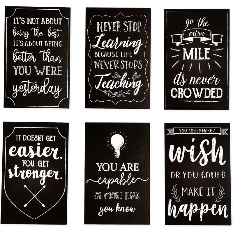 Pipilo Press Postcards for Mailing - 4 x 6 In, Black, 40-Pack, Modern - Motivational Postcards with Quotes & Inspirational Designs - Image 3